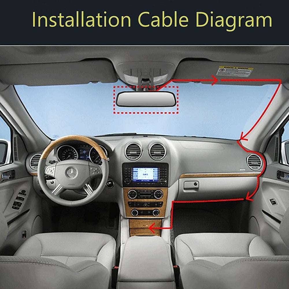 120° Wide Angle Car Rear View Camera with Night Vision - HD Reverse Parking System Kit for Safe Driving in Low Light Conditions
