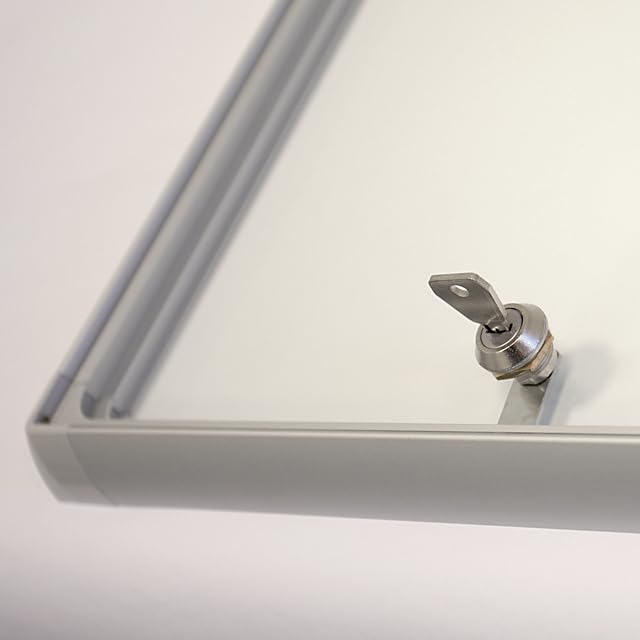 FSA1 Flat Display A4 Size - Aluminum Frame with White Background - Perfect for Office Documents, Presentations & Wall Art
