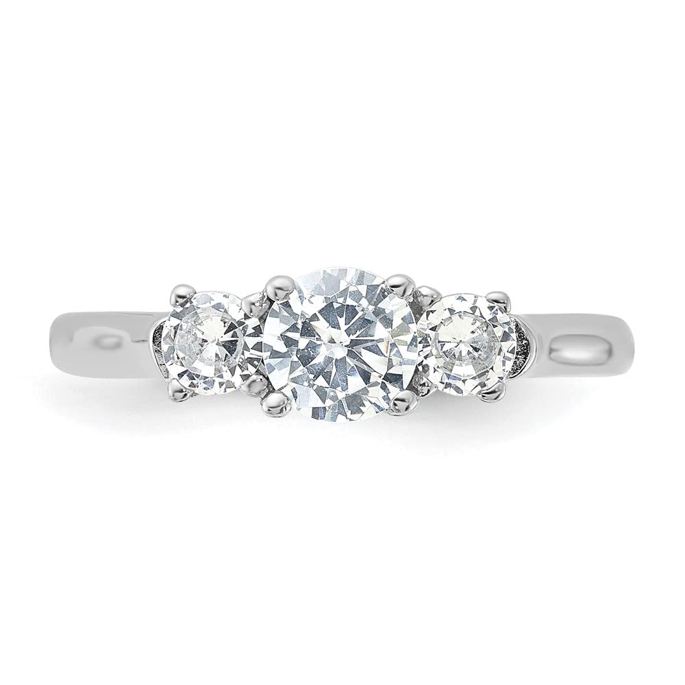 925 Sterling Silver Cubic Zirconia Ring for Women - Elegant Fine Jewelry Gift for Her - Perfect for Anniversary, Engagement & Special Occasions