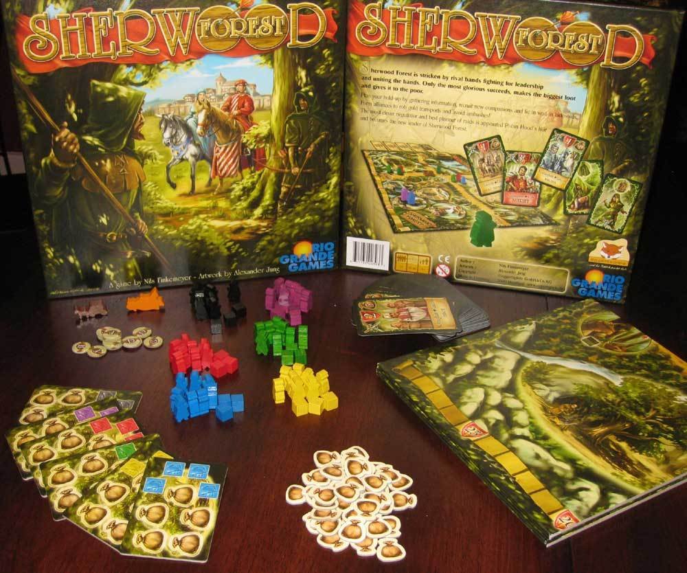 Rio Grande Games Sherwood Forest - Cooperative Strategy Board Game for Family & Friends - Perfect for Game Nights & Medieval-Themed Parties