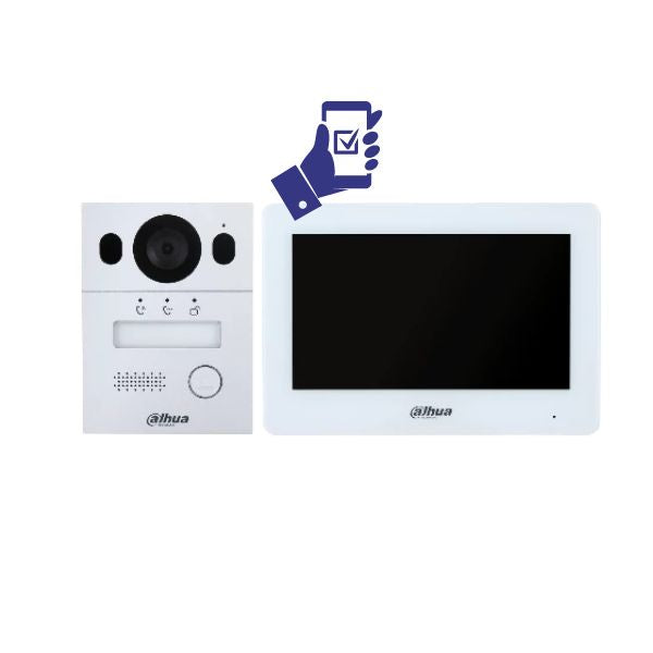 Dahua DHI KTX01(S) Smart Video Intercom System - 2-Way Audio, HD Security Camera, Remote Access for Home & Business Use