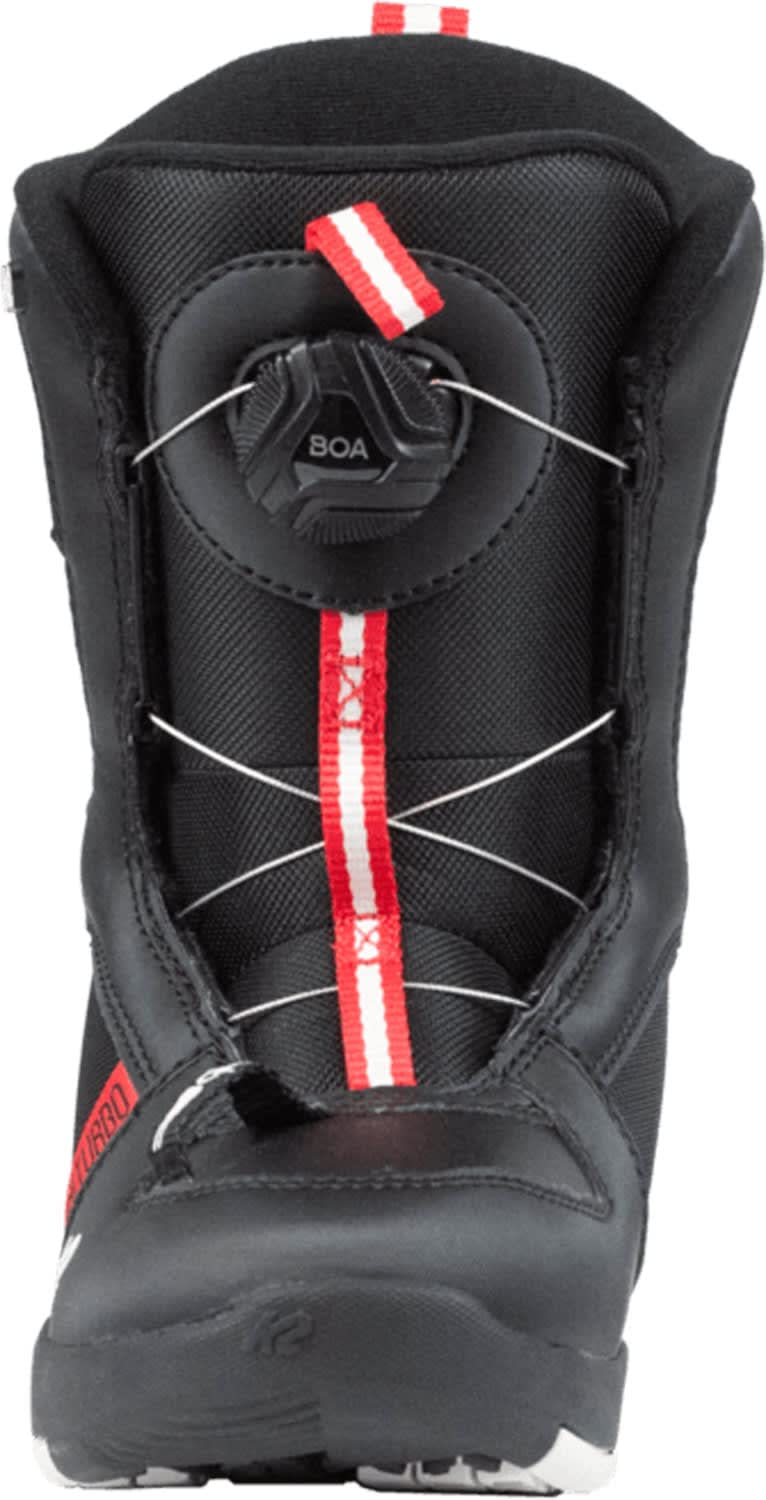 K2 Mini Turbo Kids Snowboard Boots - Black Size 11 | Waterproof Winter Snow Boots for Boys & Girls | Perfect for Ski Resorts & Snowboarding Lessons