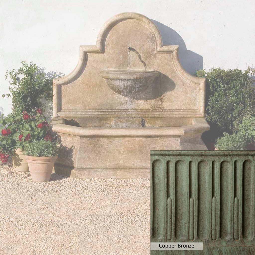 Campania International Andalusia Wall Fountain - Outdoor Garden Decor, Spanish-Inspired Water Feature for Patio, Yard & Landscape Design