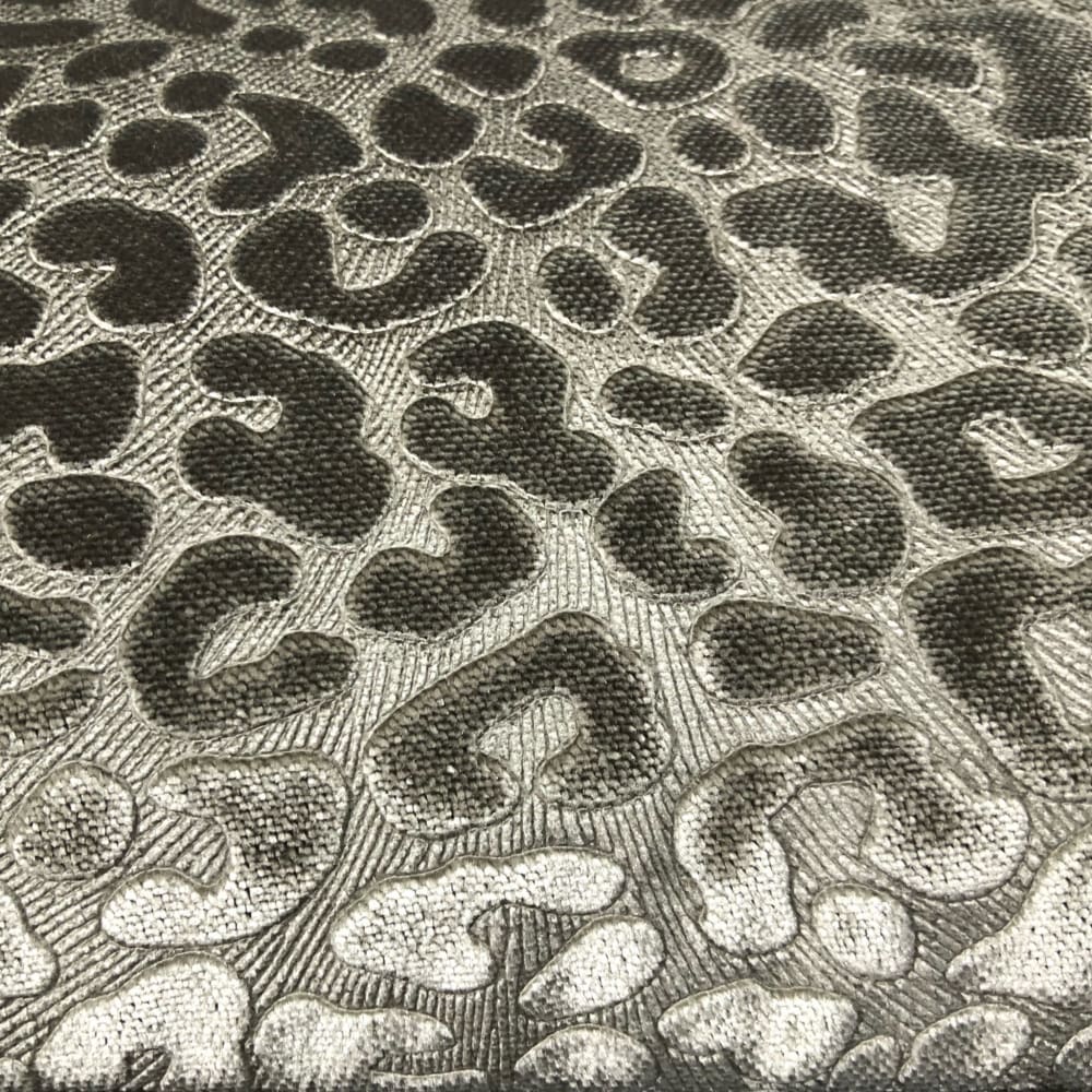 Nyssa Silvery Taupe Leopard Print Embossed Velvet Pillow Cover - Soft Decorative Throw Pillow Case for Sofa, Bed, Couch, Living Room & Home Decor