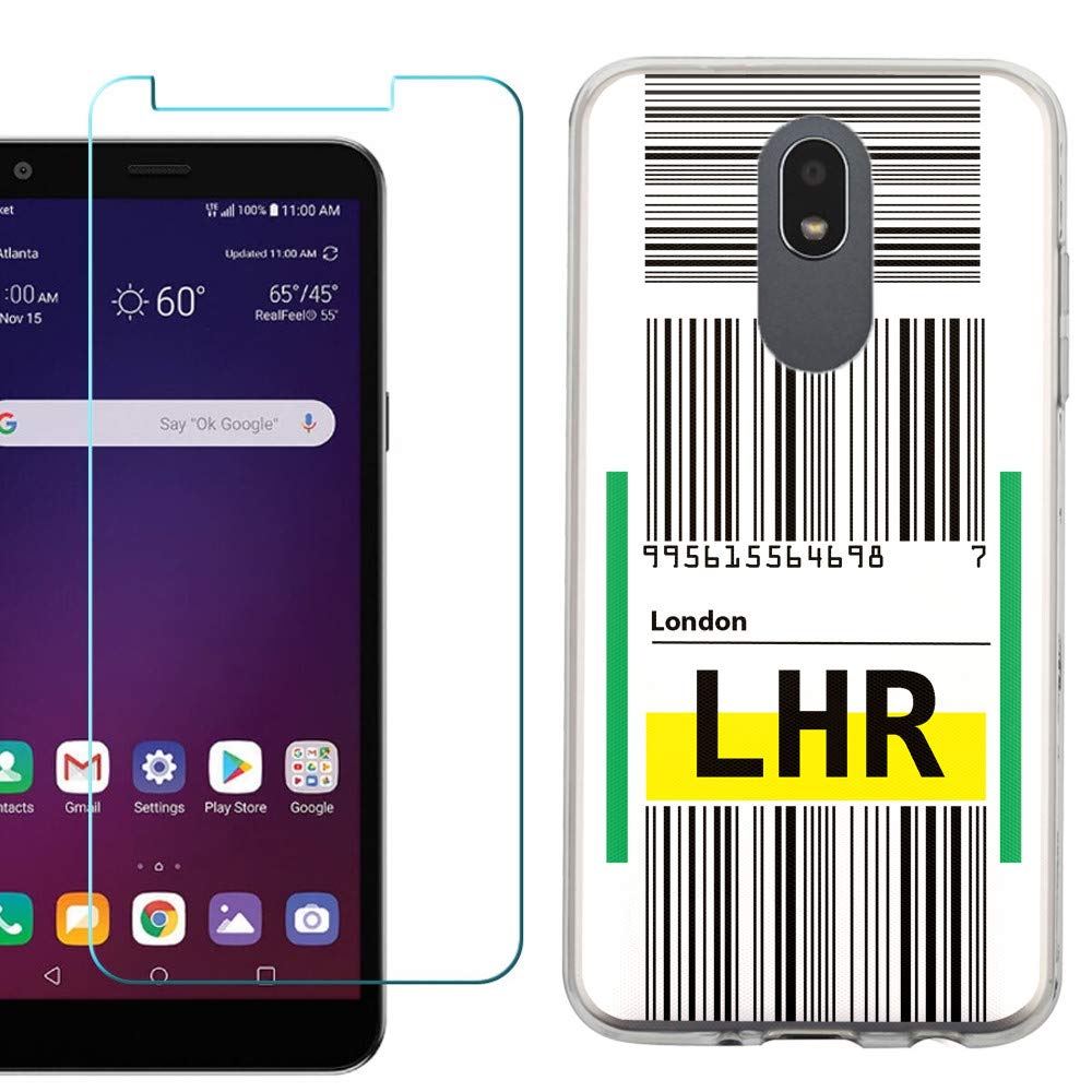 LG Journey LTE Phone Case - Slim Fit TPU Protective Cover with Tempered Glass Screen Protector | Shockproof & Scratch Resistant | Perfect for Travel & Commuting