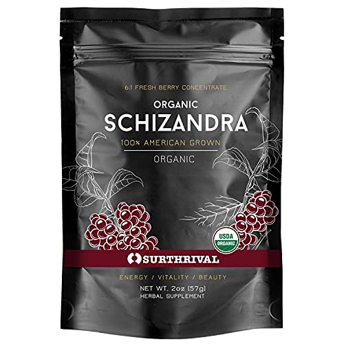 Organic Schizandra (Schisandra) Extract - New England Grown, 2oz - Five-Flavored Berry with Antioxidant & Adaptogen Benefits - Perfect for Stress Relief & Immune Support in Teas, Smoothies & Wellness Routines