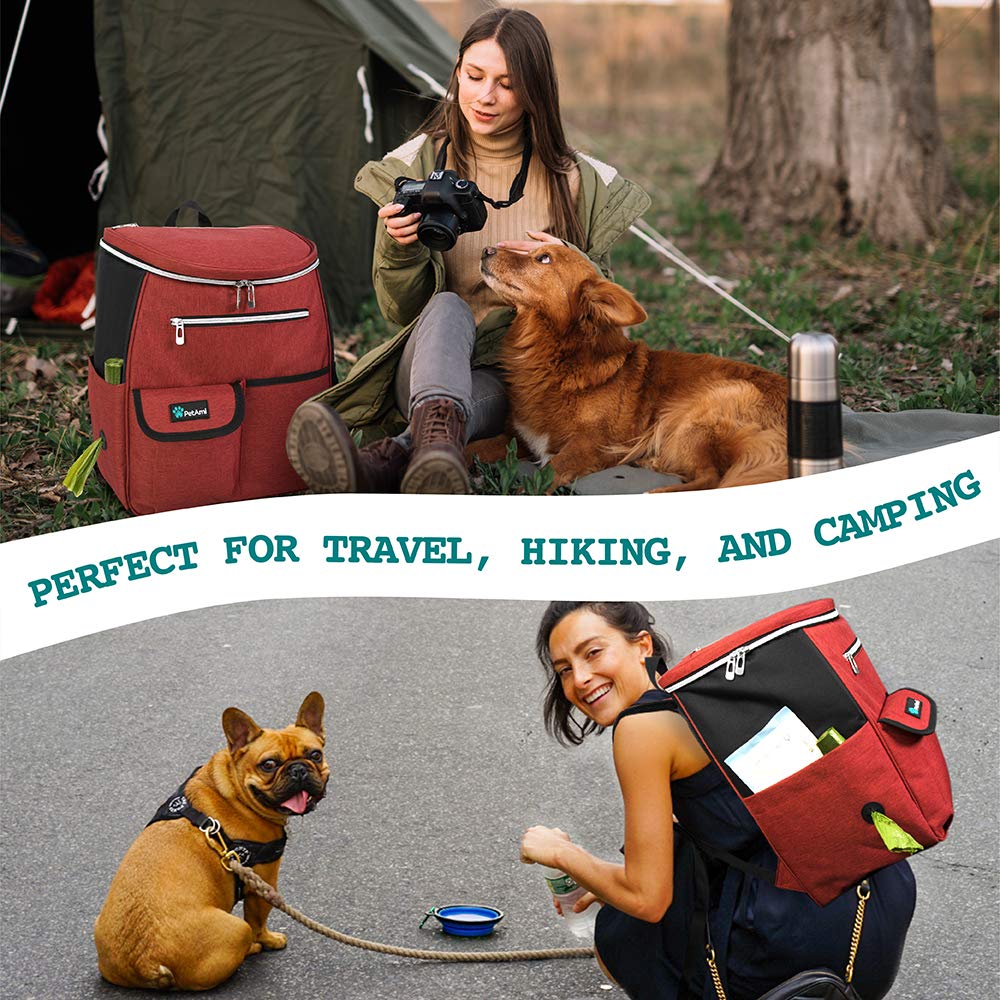 PetAmi Dog Travel Backpack - Airline Approved for Hiking & Camping