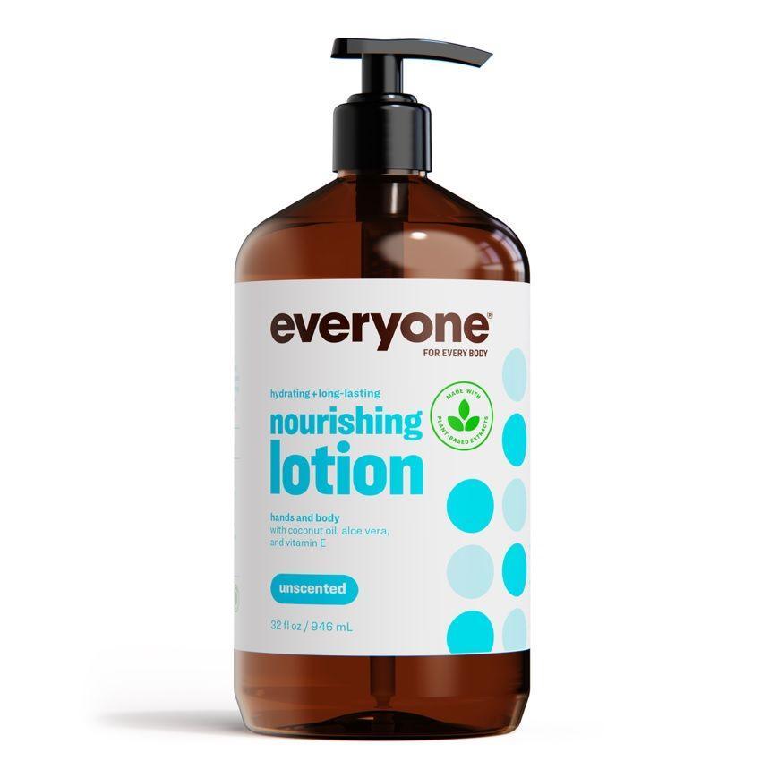 EveryOne Unscented Body Lotion 32oz (946ml) - Hypoallergenic & Fragrance-Free Moisturizer for Dry, Sensitive Skin - Perfect for Daily Hydration & Post-Shower Care