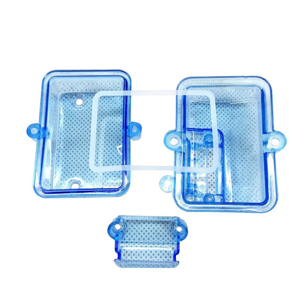 HomeSoGood Transparent ESC Receiver Protector Case for Huanqi 727/Slash - Waterproof Dustproof Electronic Speed Controller Box for RC Cars & Drones (Blue)