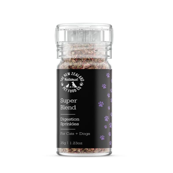 Premium New Zealand Natural Super Blend Digestion Sprinkles for Dogs & Cats - Healthy Meal Topper & Mixer for Improved Digestion - Perfect for Picky Eaters & Sensitive Stomachs