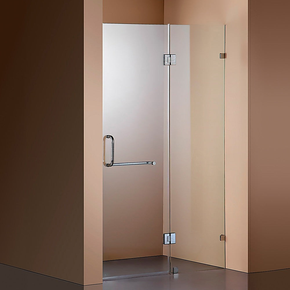10mm Frameless Shower Screen 100x200cm Wall to Wall Bathroom Glass Panel - Modern Waterproof Enclosure for Walk-In Showers & Spa Bathrooms by Della Francesca