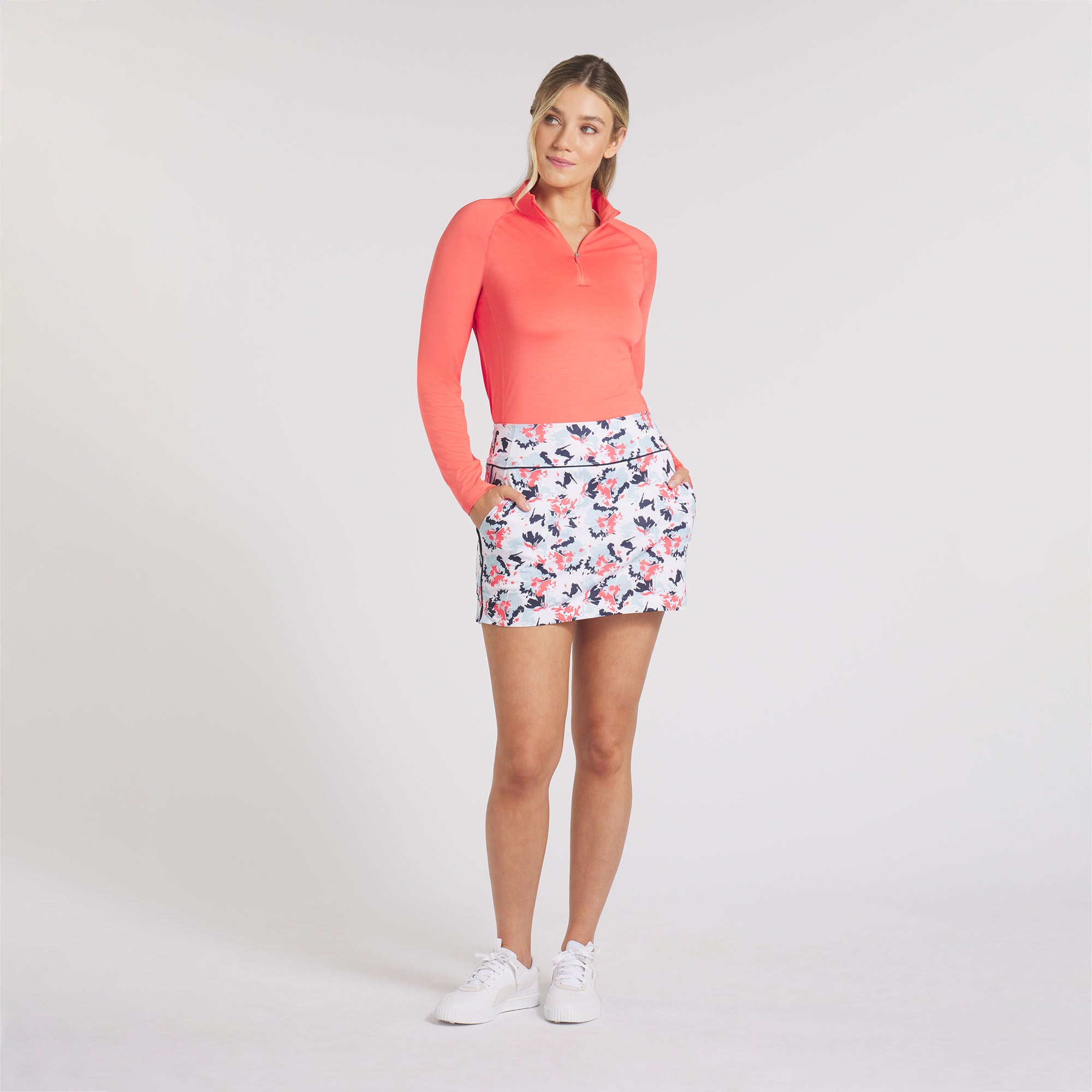 Women's Blake Borrego Knit Golf Skirt - Breathable Stretch Tennis Skirt for Women - Perfect for Golf, Tennis & Casual Wear