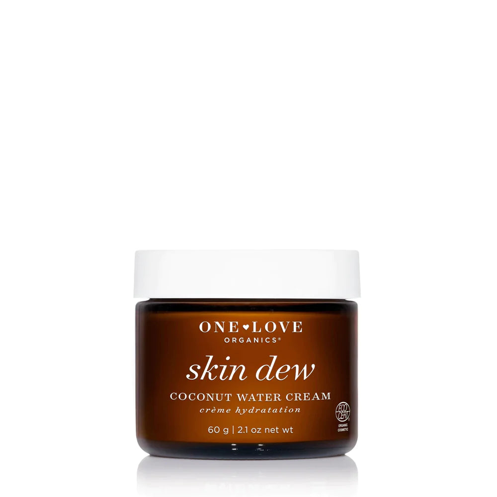 One Love Organics Skin Dew Coconut Water Cream - Hydrating Face Moisturizer for Dry & Sensitive Skin | Natural Skincare for Daily Use & Night Routine