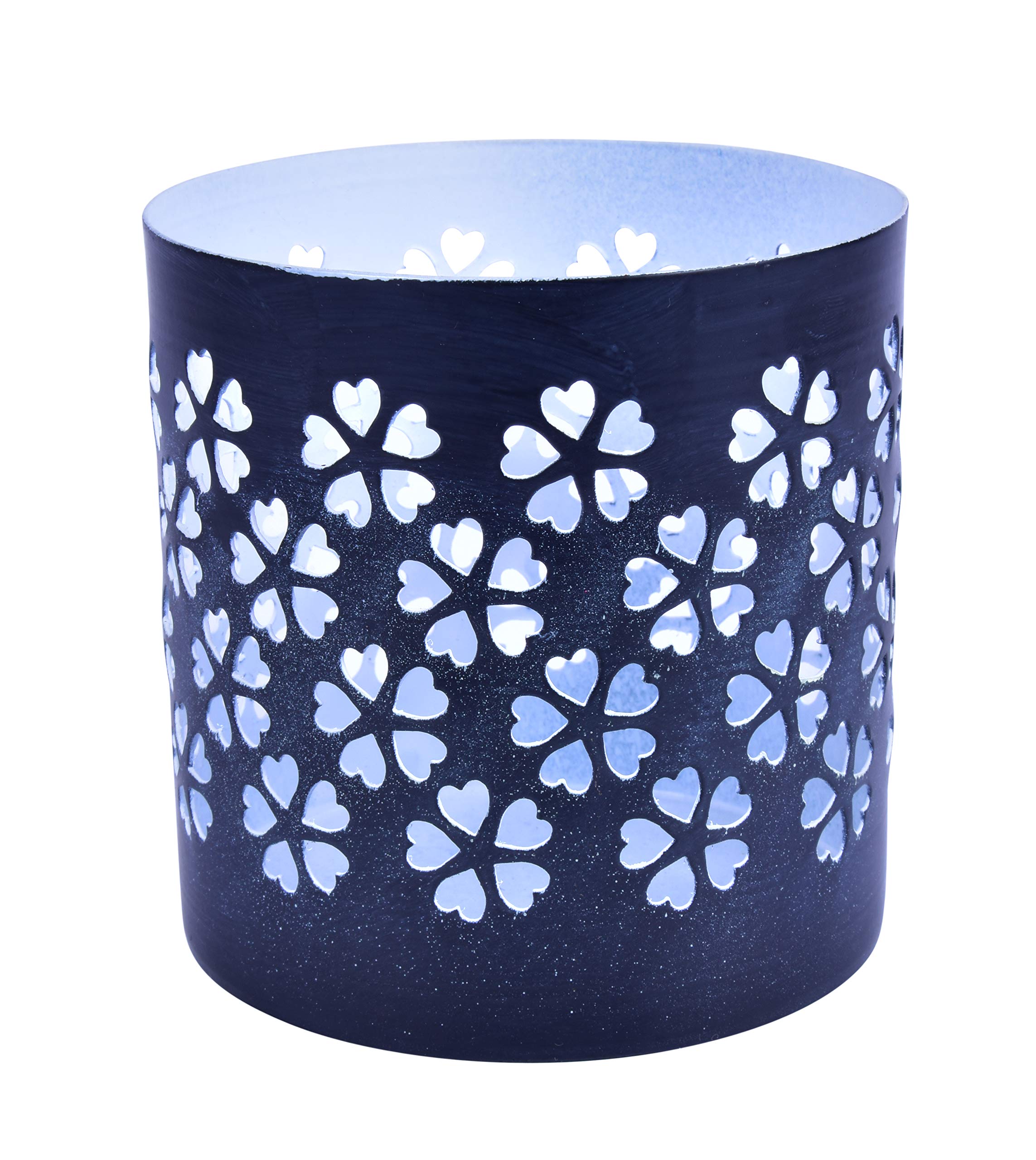 Handmade Romantic Grey Tealight Candle Holder - Elegant Votive Candle Holders for Wedding Table Decorations, Parties, Home Décor & Aromatherapy - Perfect for Romantic Dinners, Spa Nights, and Holiday Centerpieces