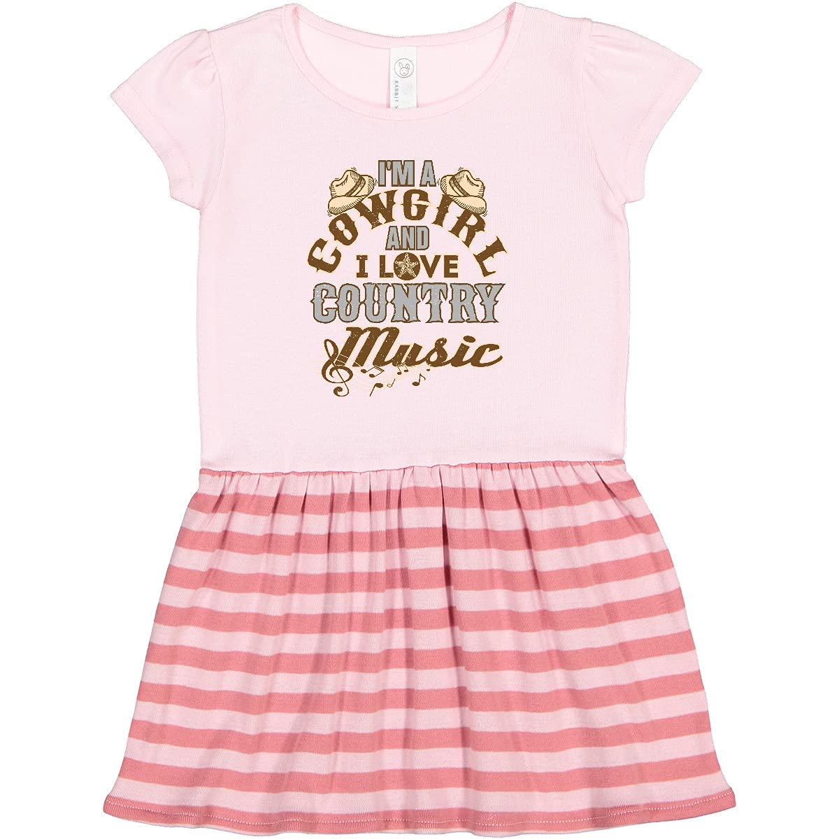 Inktastic Cowgirl Country Music Lover Toddler Dress - Cute Western Outfit for Girls, Country Concert & Rodeo Events