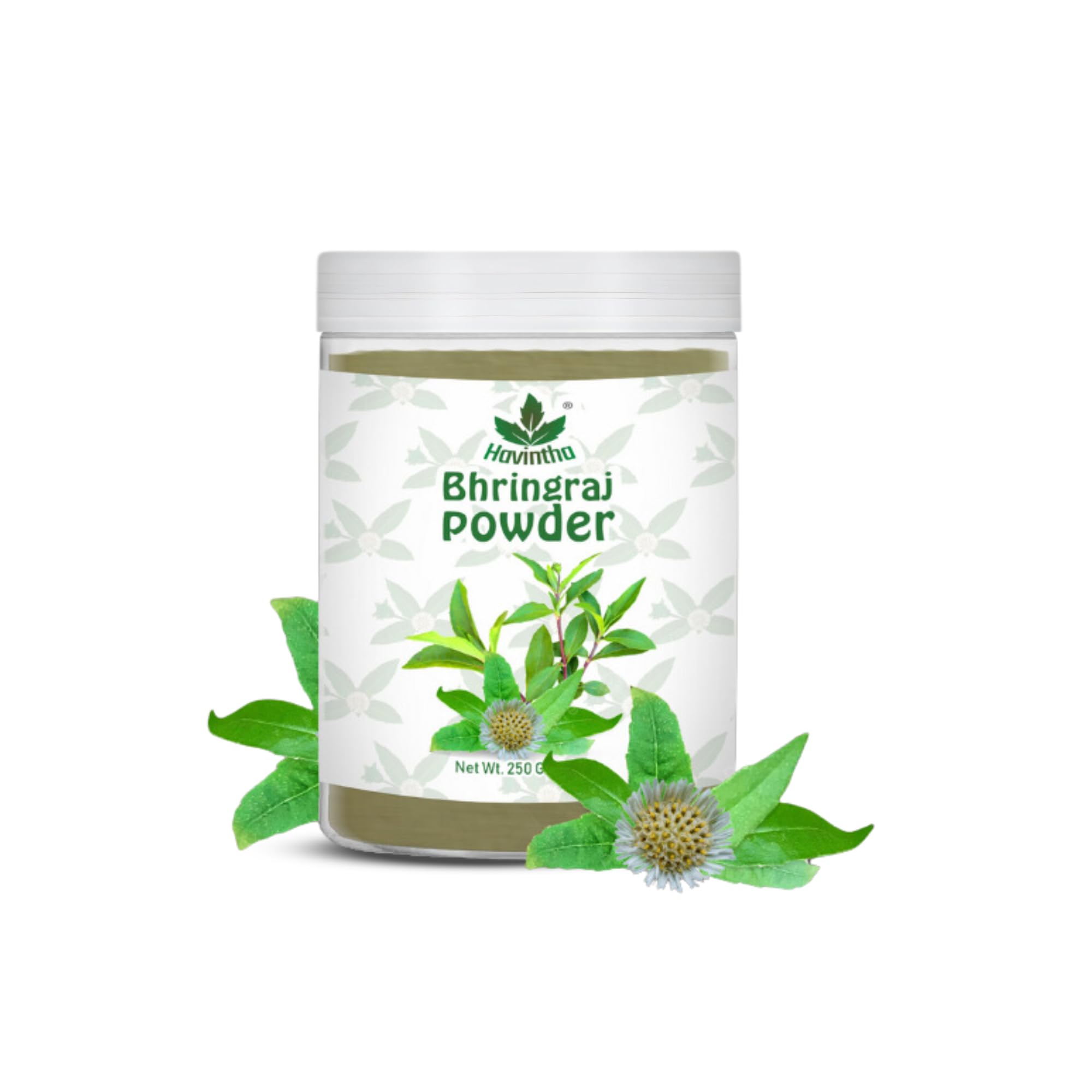 Havintha 100% Pure Bhringraj Powder for Hair Growth & Scalp Care - Natural Dandruff Treatment & Hair Mask for Women & Men (250g) | Promotes Healthy Hair, Reduces Hair Fall & Adds Shine | Perfect for DIY Hair Masks & Ayurvedic Hair Care Routines