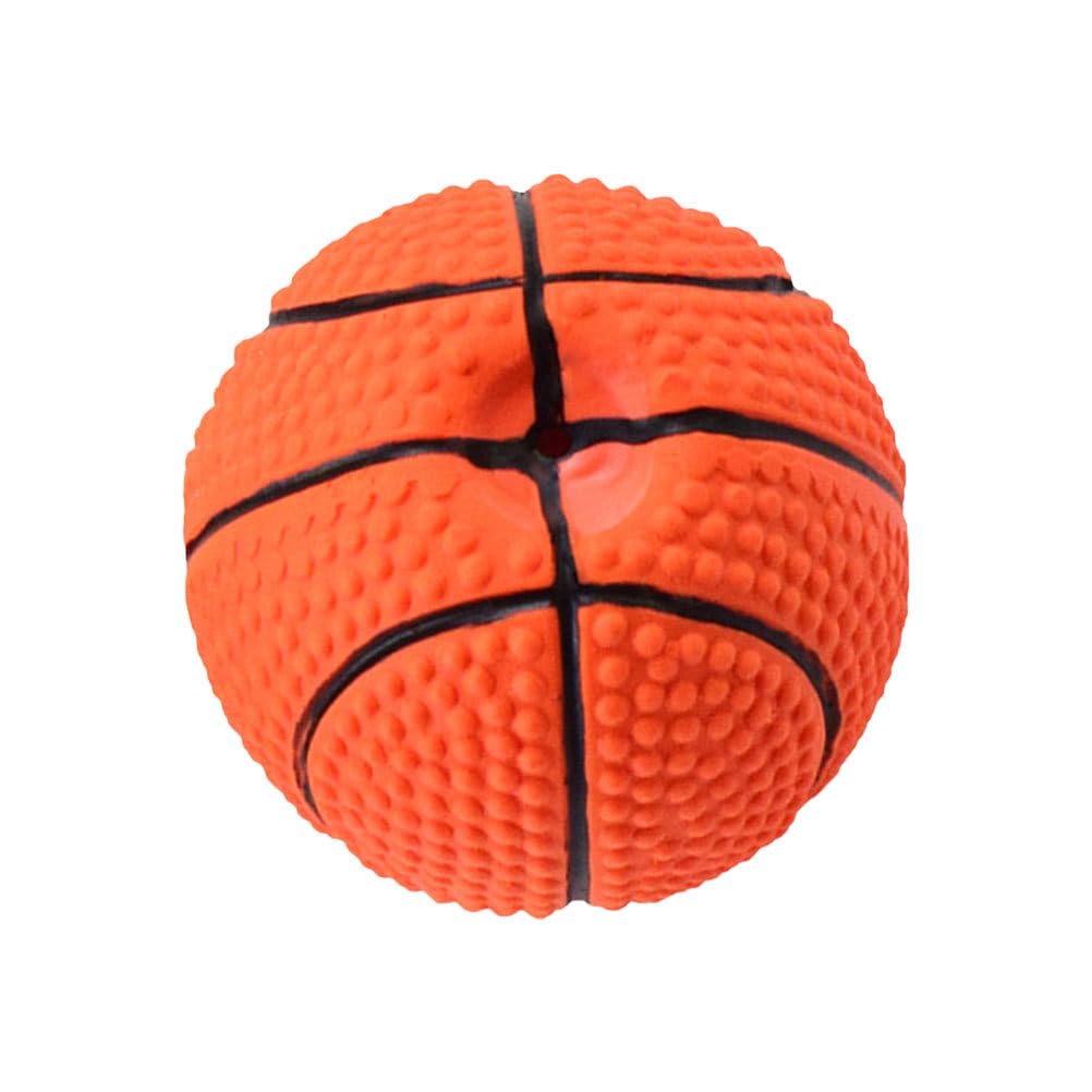 Durable Squeaky Basketball Dog Chew Toy - Interactive Pet Molar Toy for Teeth Cleaning & Playtime - Perfect for Fetch, Training & Indoor/Outdoor Play