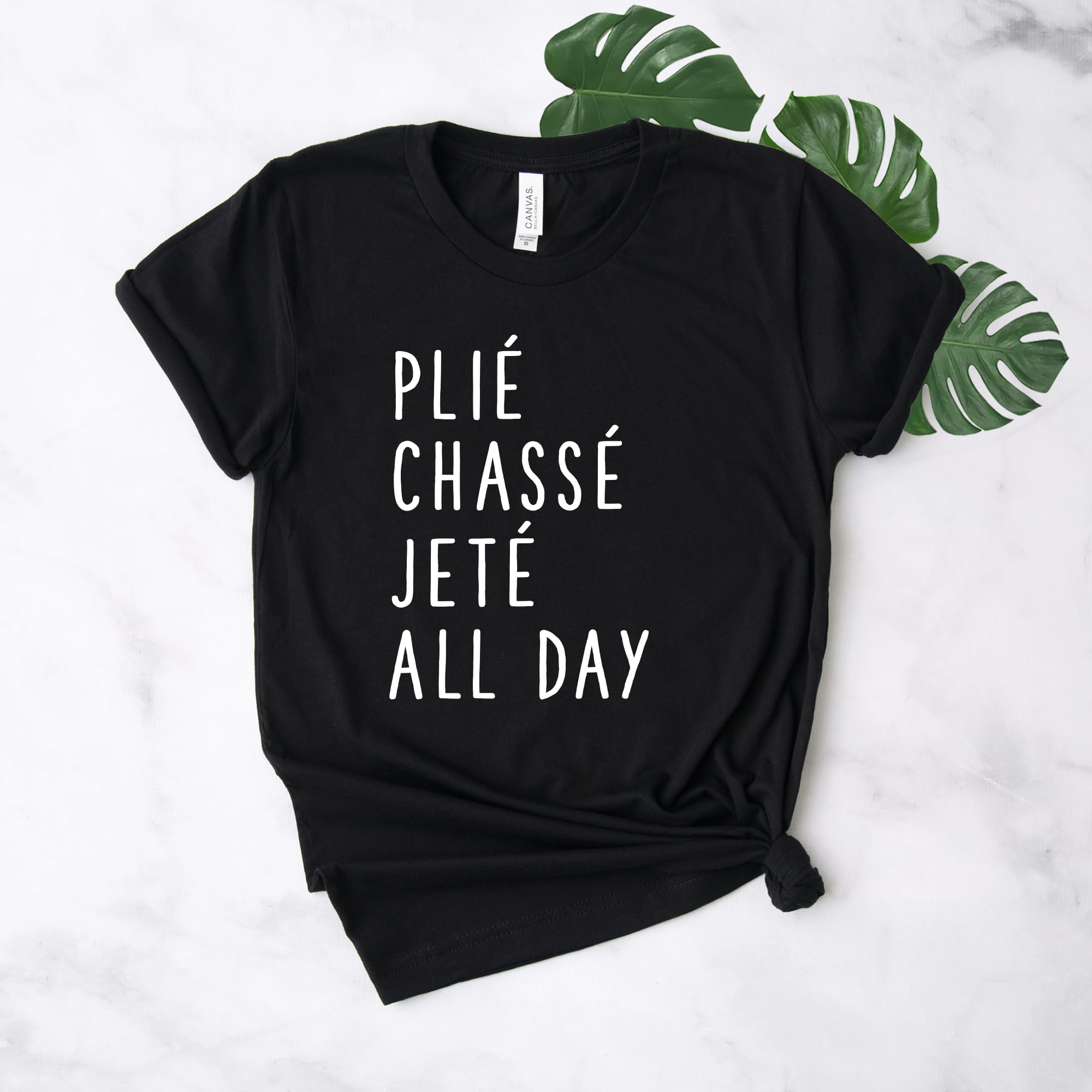 Plié Chasse Jete Ballet Dance Shirt - Softstyle Unisex T-Shirt for Ballerinas & Dancers - Perfect Gift for Dance Lovers - Great for Ballet Class, Rehearsals & Dance Performances