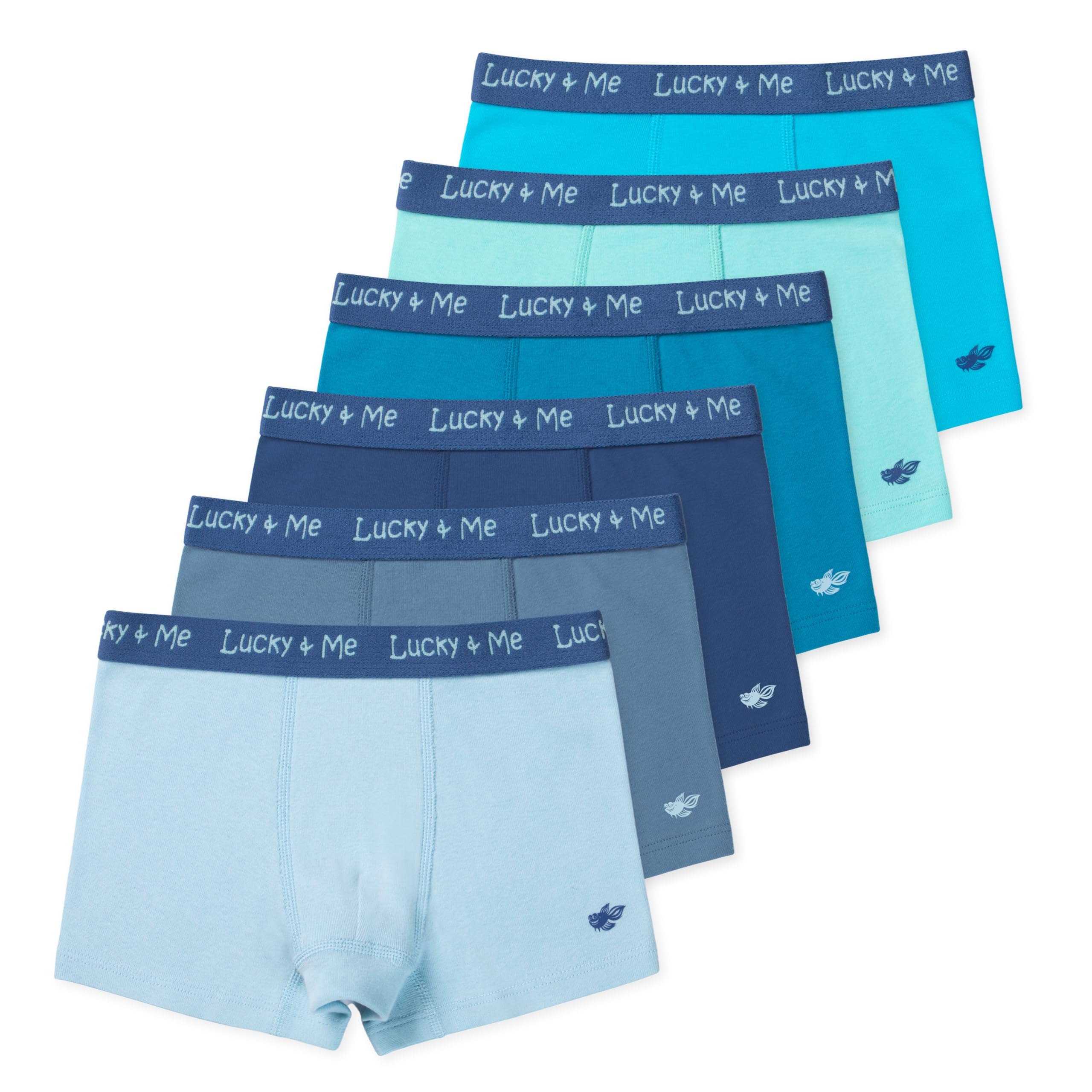 Lucky & Me Grayson Boys Boxer Briefs - Organic Cotton Underwear for Kids, Tagless & Comfortable - Perfect for School, Play & Everyday Wear