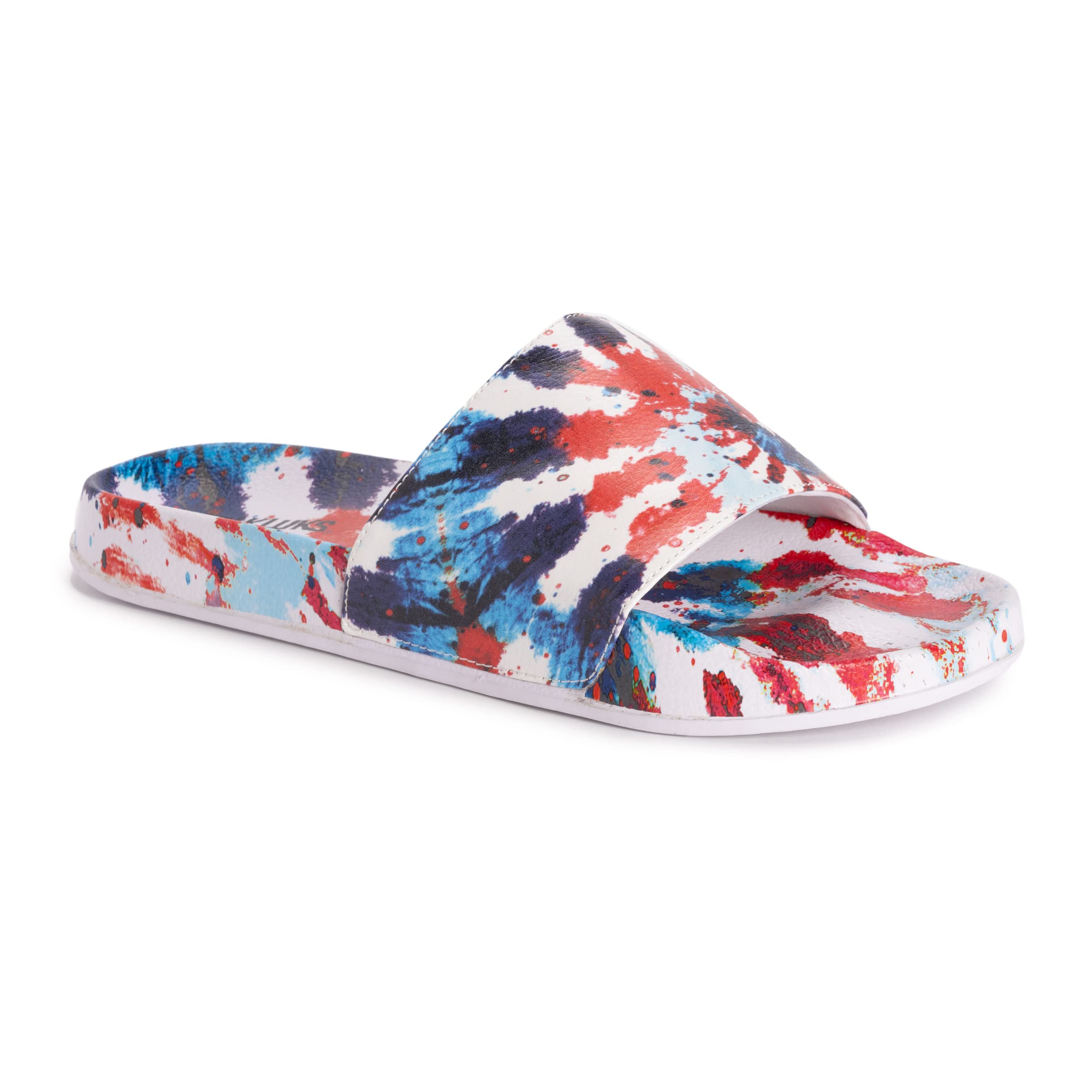 MUK LUKS Men's Pool Limbo Slide Sandal - Comfortable Waterproof Beach Slides for Men - Perfect for Swimming, Lounging & Summer Outdoor Activities