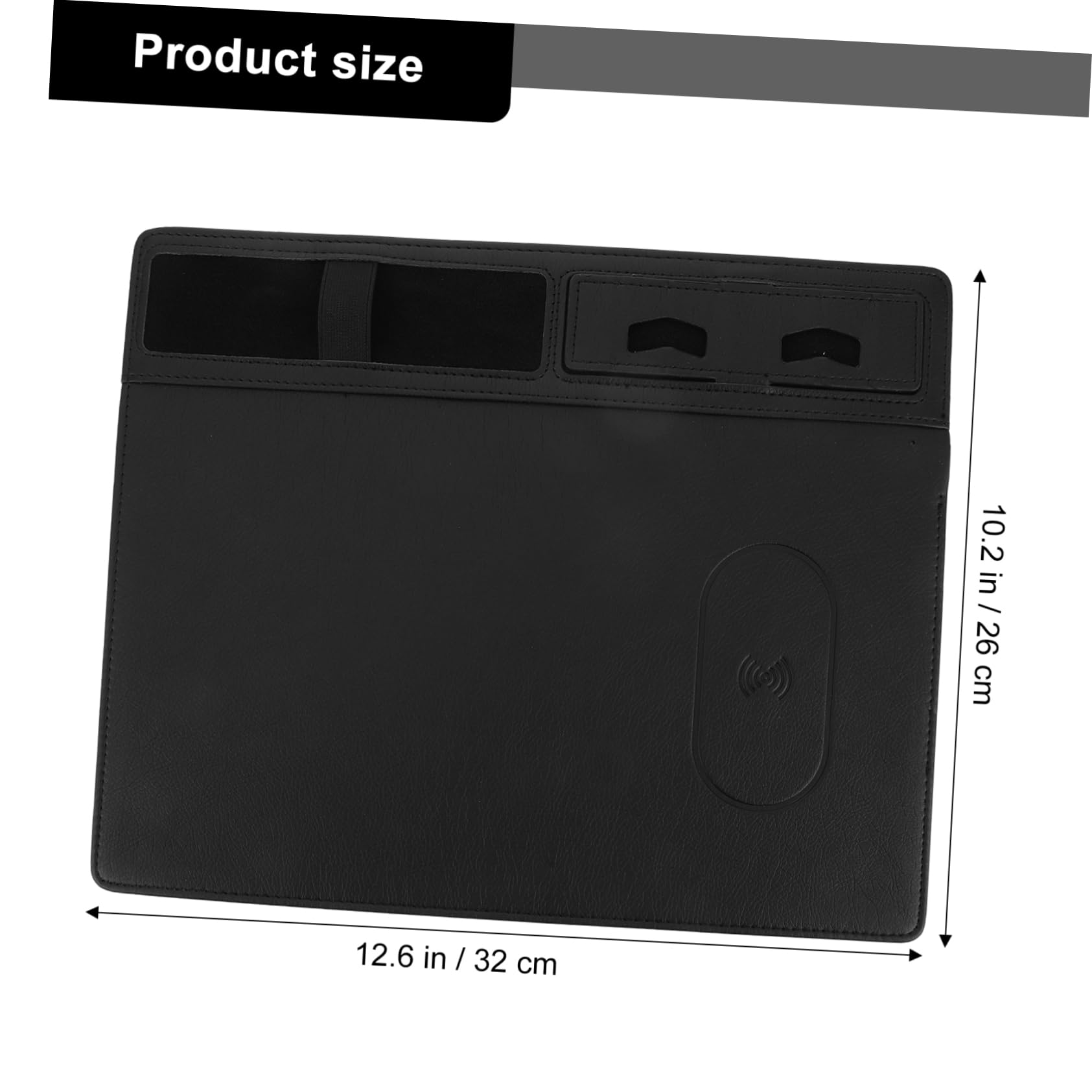 SHINEOFI 15W Fast Charging Mouse Pad - Multi-Functional Gaming Mouse Mat with Phone Stand & Wireless Charger - Perfect for Office, Gaming & Home Workspace (Black)
