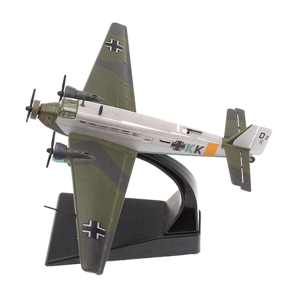 1/144 Scale Diecast Junkers Transport Bomber Aircraft Model - Collectible WWII Military Plane for Display & Education | Perfect for History Buffs, Aviation Enthusiasts & Model Collectors