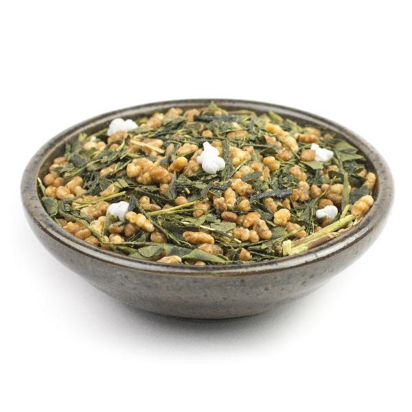 Organic Genmai Cha Green Tea - Roasted Brown Rice & Sencha Blend - Perfect for Relaxation, Weight Loss & Daily Detox - Enjoy Hot or Iced at Home, Office or On-the-Go