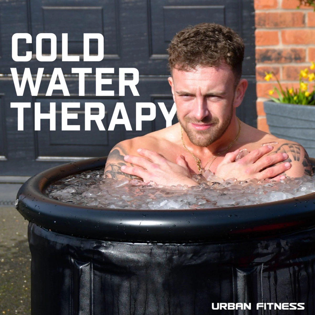 Urban Fitness Recovery Ice Bath Tub - Portable Cold Plunge for Muscle Recovery, Athletes & Post-Workout Therapy - Perfect for Home Gym, CrossFit & Sports Recovery