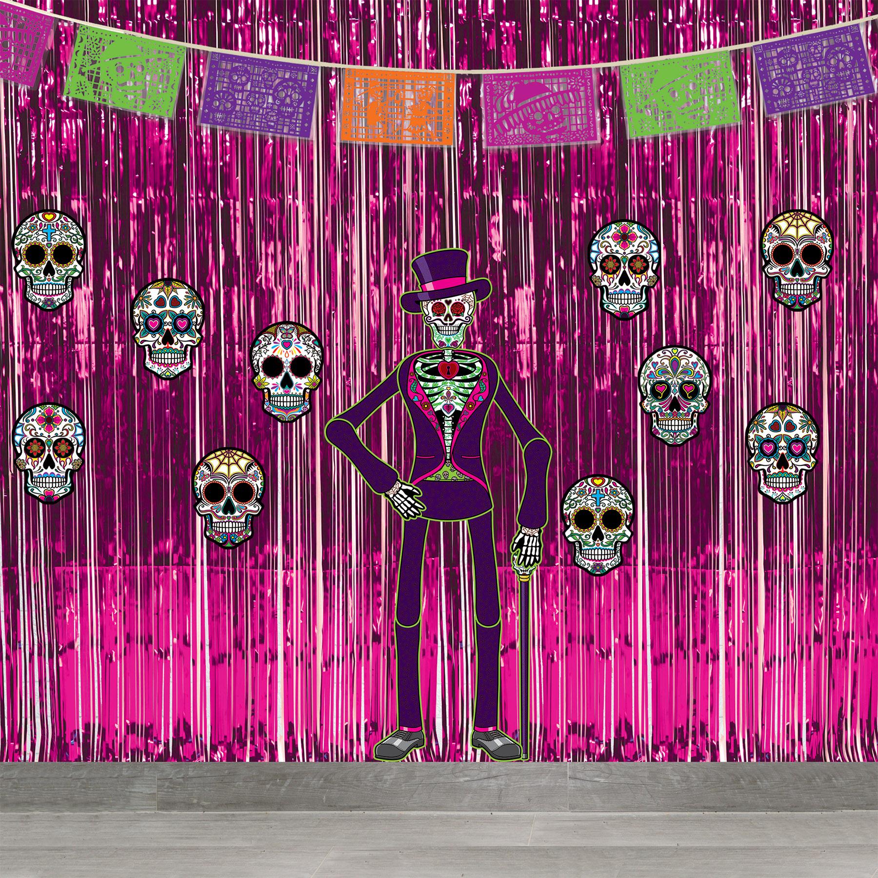 12 Pack Beistle Jointed Day of the Dead Male Skeleton Decorations - Perfect for Halloween, Dia de los Muertos Party & Home Decor