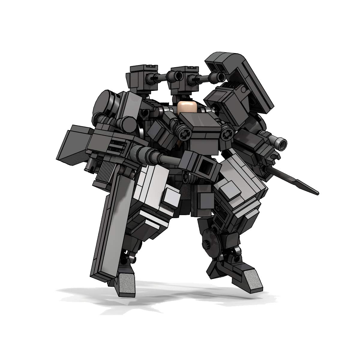 Original Series Fighting Man MOC Frame Mech Building Blocks Robot - 221 Pieces STEM Toy for Kids & Adults - Creative Construction Set for Robot Battles, DIY Projects & Collectors