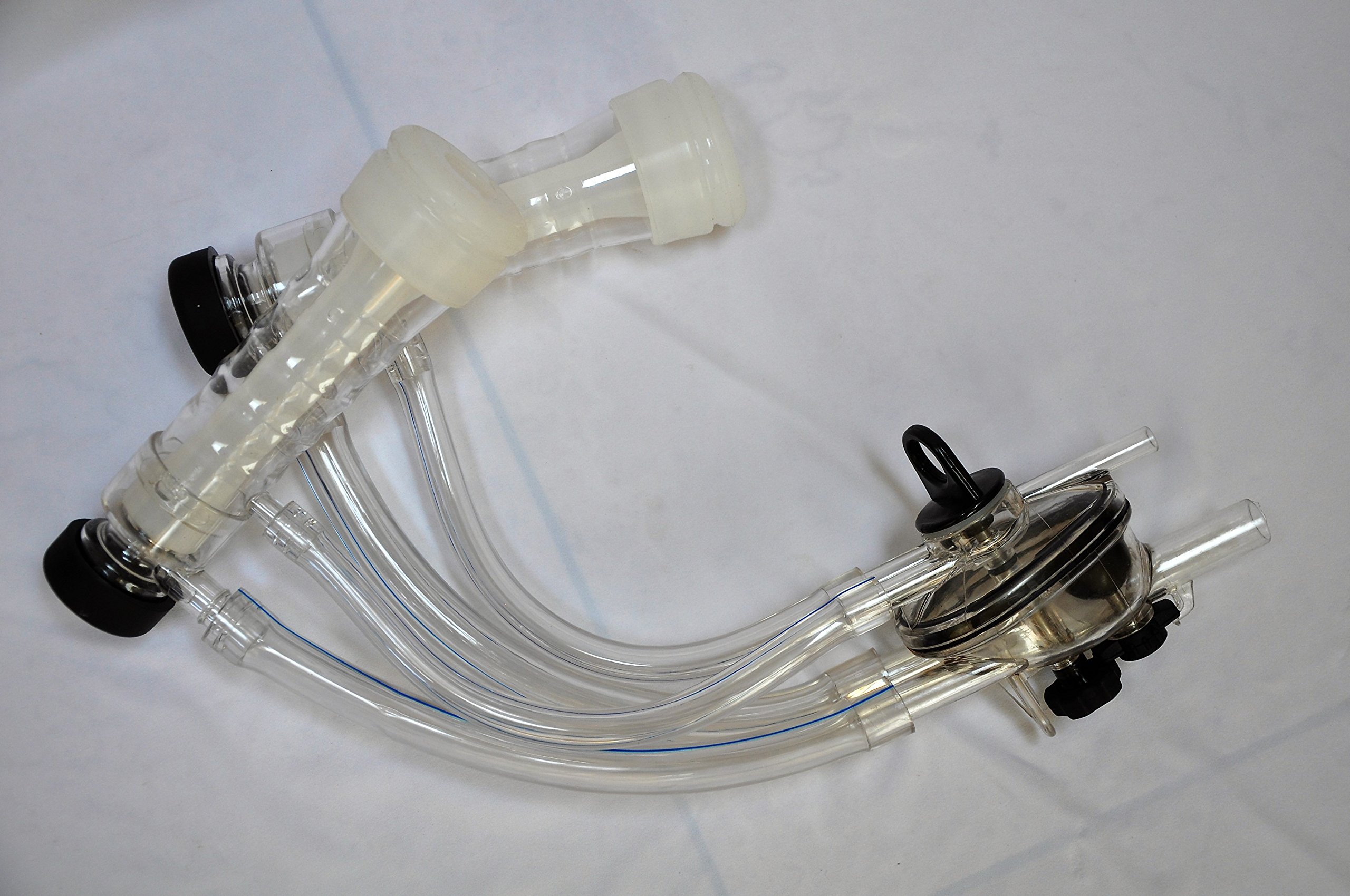 Goat Milking Machine Claw Cluster with Teat Cups, Liners & Inflation - Dual Claw System with Long Milk Hose & Pulsation Line for Bucket/Pulsator - Ideal for Small Dairy Farms & Homestead Goat Milking