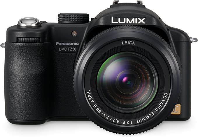 Panasonic DMC-FZ50 12MP Digital Camera with 12x Optical Zoom - Black | Perfect for Travel Photography, Wildlife Shots & Vlogging