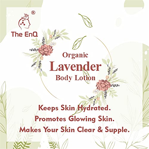Organic Lavender Body Lotion for Dry Skin - Hydrating & Soothing Moisturizer with Natural Lavender Oil - Perfect for Relaxation, Massage & Daily Skincare Routine