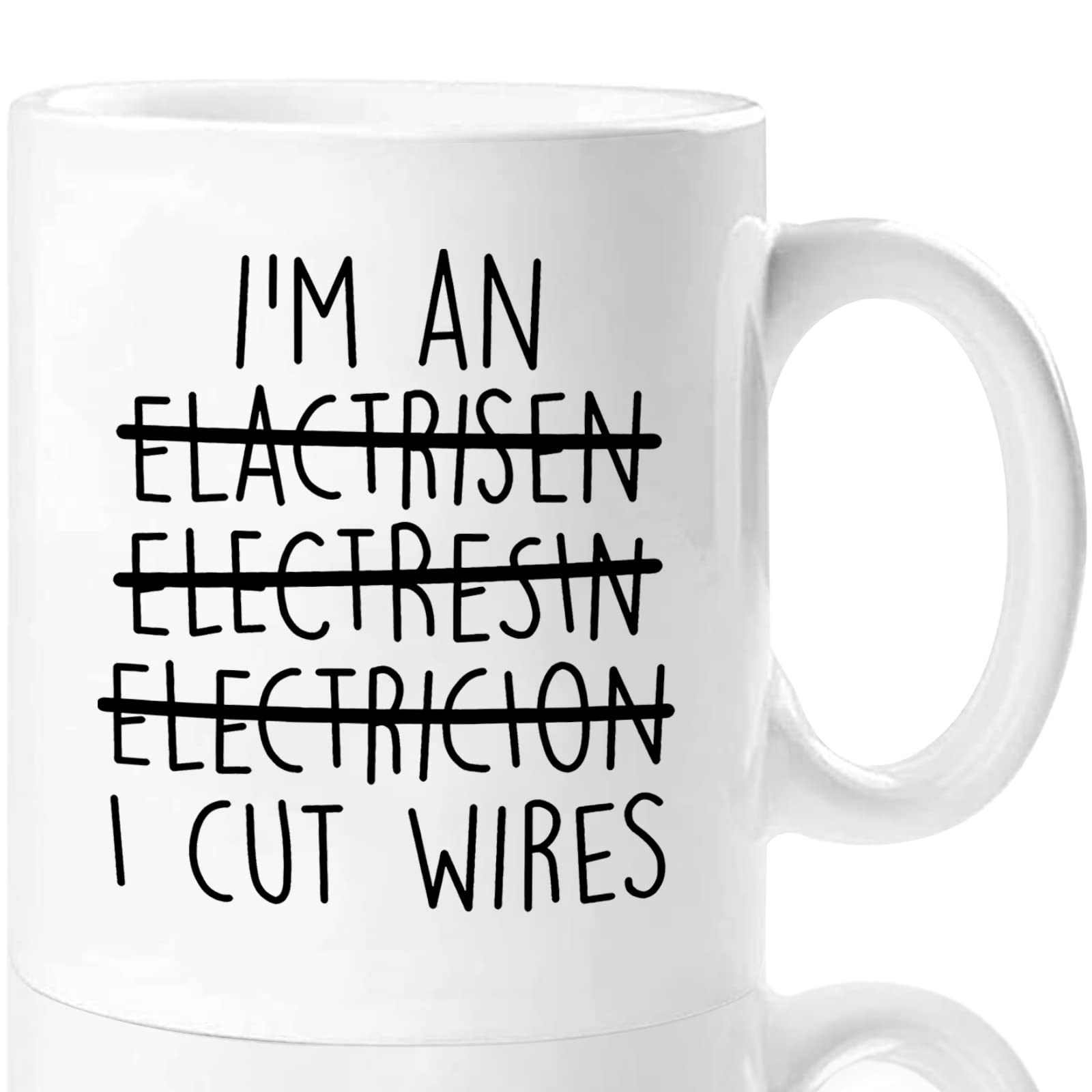 Funny Electrician Coffee Mug 11oz - Perfect Electrician Gifts for Men & Women, Birthday, Christmas, Father's Day & Graduation - Great for Office, Job Site & Home Use