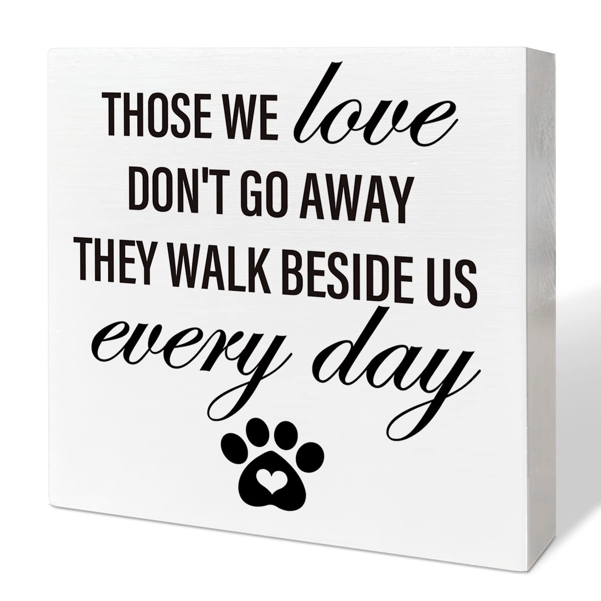Pet Memorial Gifts for Dogs & Cats - Sympathy Gifts, Pet Loss Remembrance, Wooden Keepsake Box with 'Those We Love Don't Go Away' Engraving - Perfect for Home Decor, Office Desk Memorial & Pet Bereavement Comfort