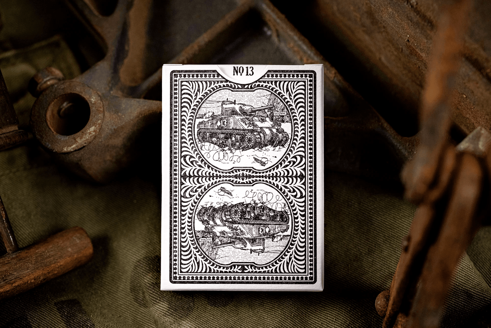 Invincible Sherman Tank Playing Cards - WW2 Military Themed Deck for Poker, Magic Tricks & Collectors | Perfect for Game Nights & History Enthusiasts