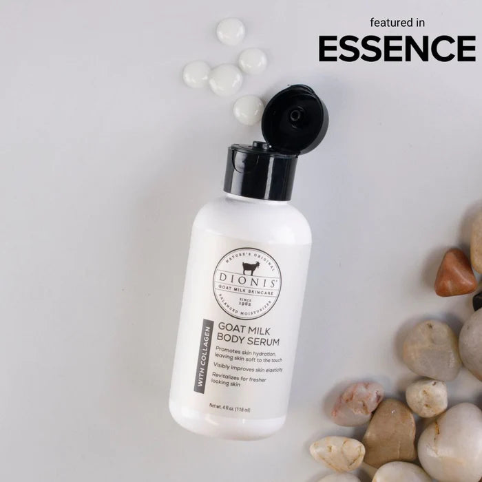 Goat Milk Body Serum with Collagen - Hydrating & Anti-Aging Skincare for Dry & Sensitive Skin | Perfect for Nighttime Routine & Post-Shower Moisturizing