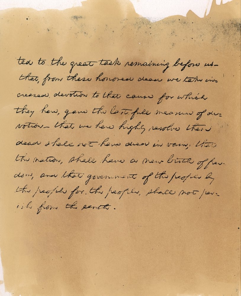 Gettysburg Address 1863 - Lincoln's Handwritten Copy for History Enthusiasts