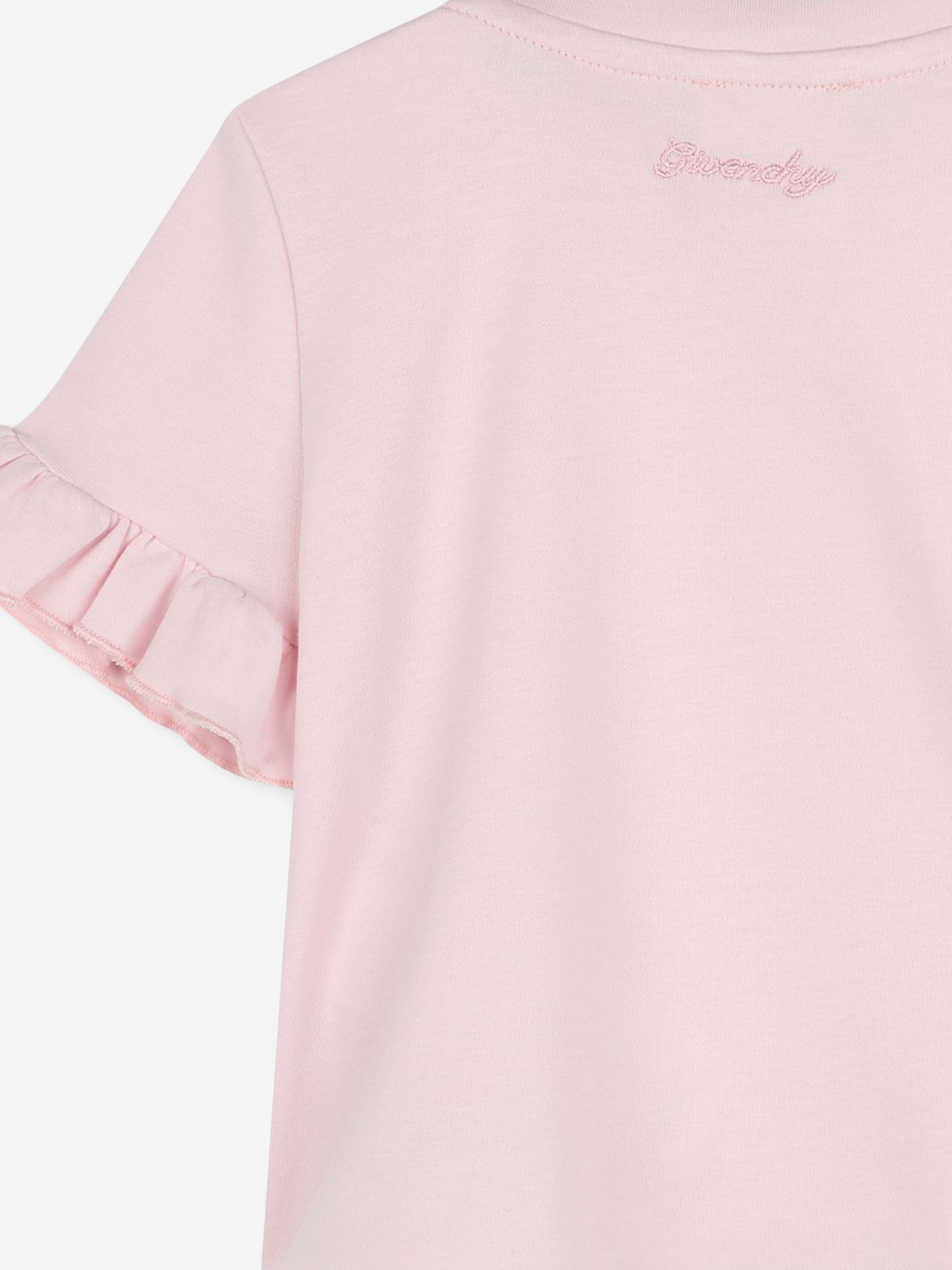 Pink Floral 4G Logo Baby Girls T-Shirt - Cute Casual Outfit for Playdates & Preschool