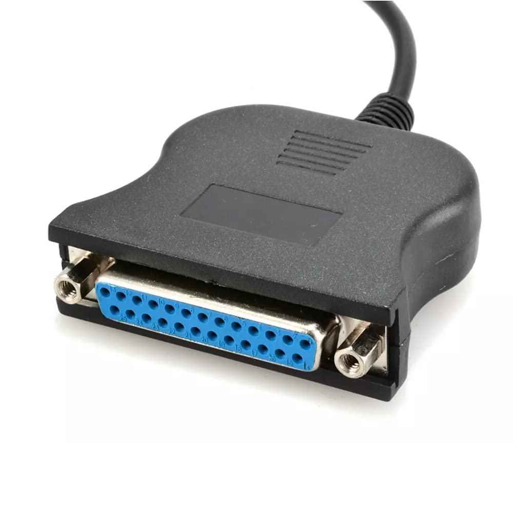 NEORTX USB to DB25 Printer Cable 6ft, USB A Male to 25 Pin DB25 Female IEEE 1284 Parallel Converter Cable for Dot Matrix Printers, Label Makers & Legacy Devices - Perfect for Office, Warehouse & Industrial Use