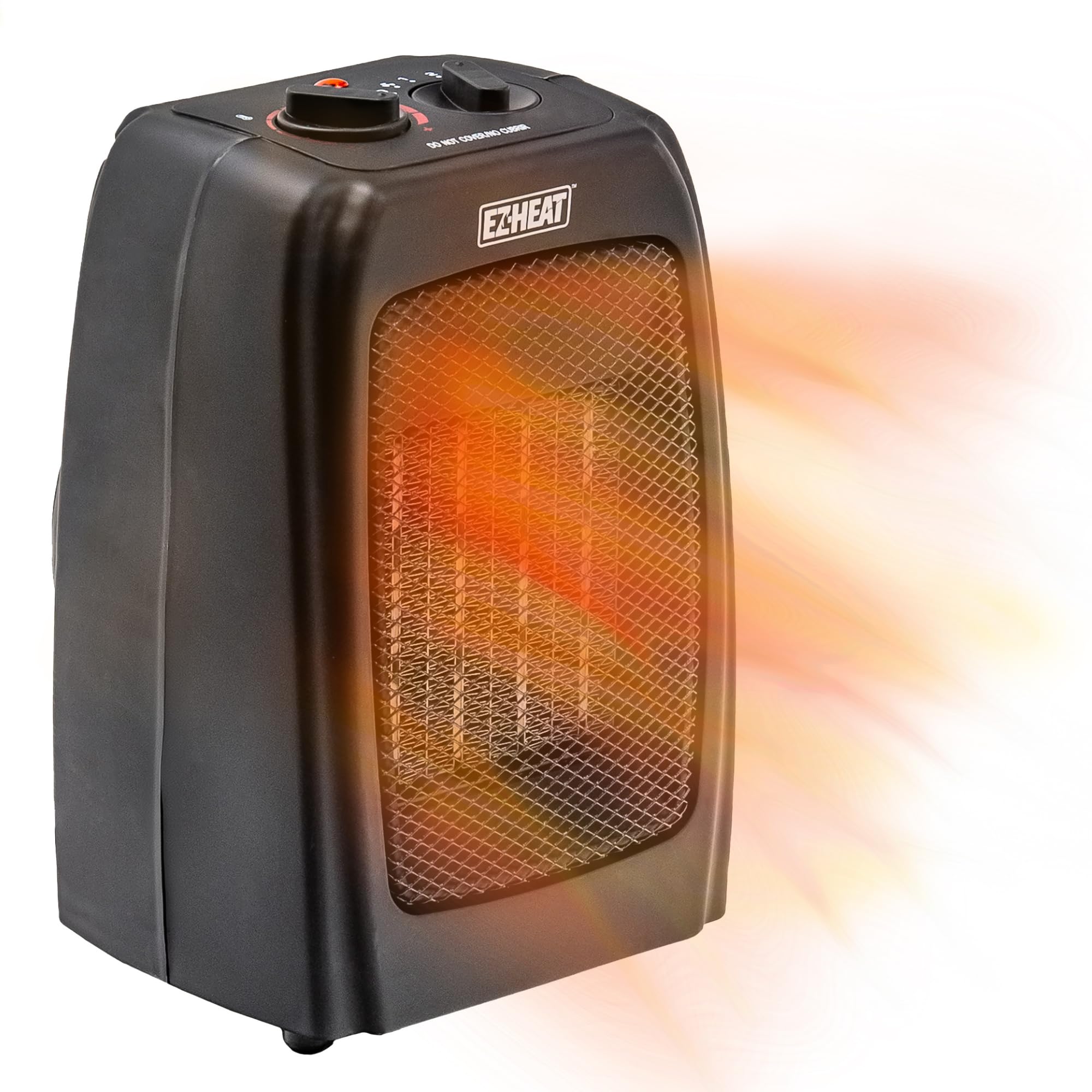 ST-MTPTC113 Electric Ceramic Portable Space Heater with Adjustable Thermostat, Quiet Fan & Safety Features - Overheat Protection & Tip-Over Switch for Home, Office & Bedroom Use