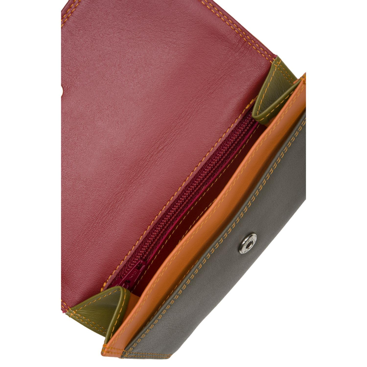 Mywalit Double-Flap Genuine Leather Wallet for Men & Women - 6 Card Slots, ID Window & Coin Pocket - Compact & Stylish Lucca Design - Perfect for Everyday Carry, Travel & Business (Black/Brown)