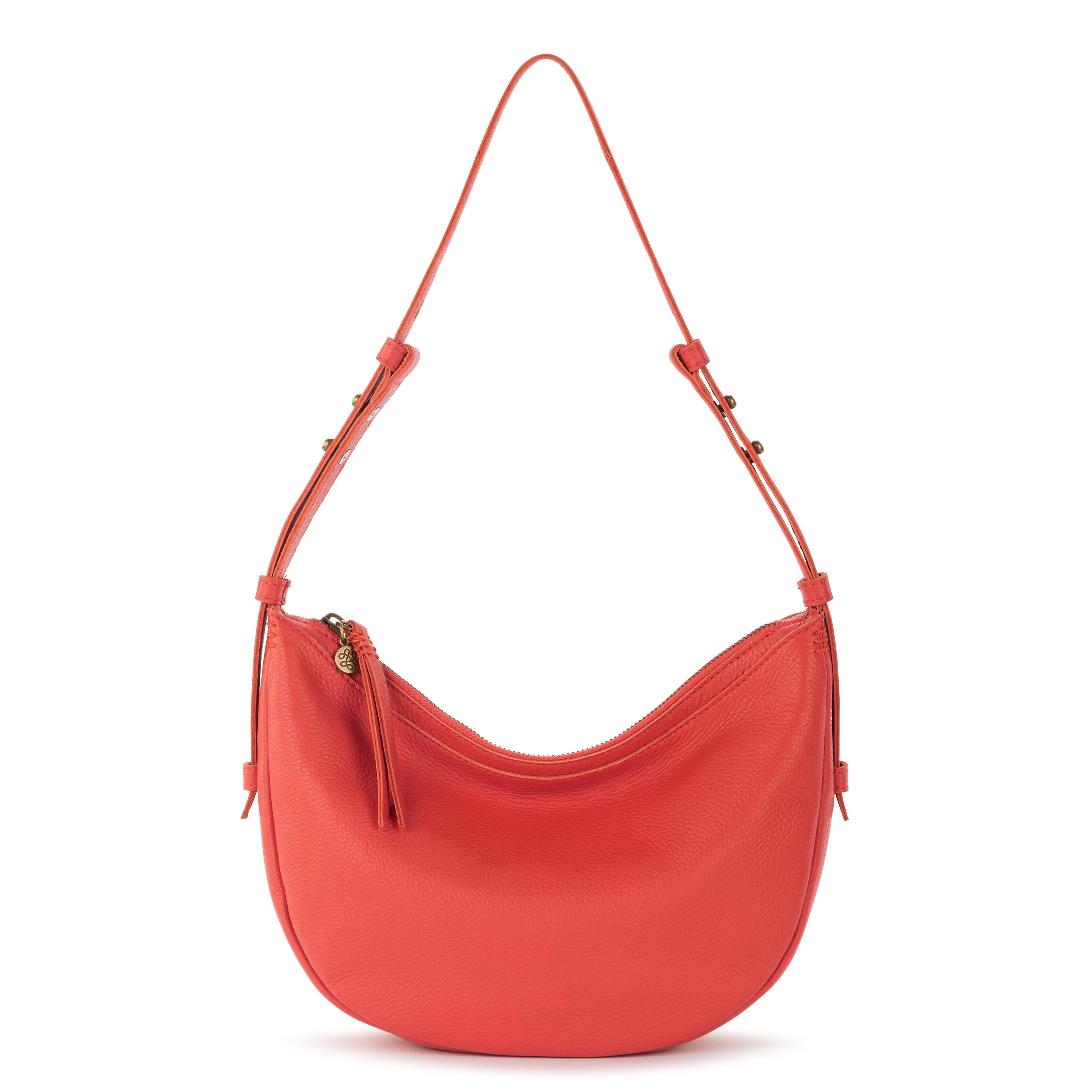 Premium Tess Shoulder Bag - Genuine Leather in Cayenne Red - Perfect for Work, Travel & Everyday Use