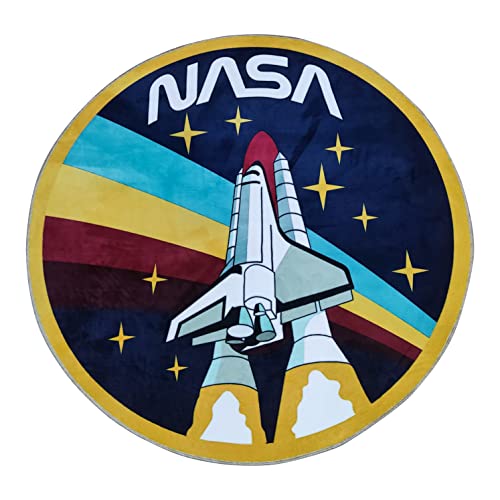 Kids Space Rug - Solar System Round Carpet for Nursery, Playroom & Bedroom | Non-Slip, Machine Washable | 6ft (180cm) Universe Themed Floor Mat for Boys & Girls | Perfect for Learning, Play & Room Decor