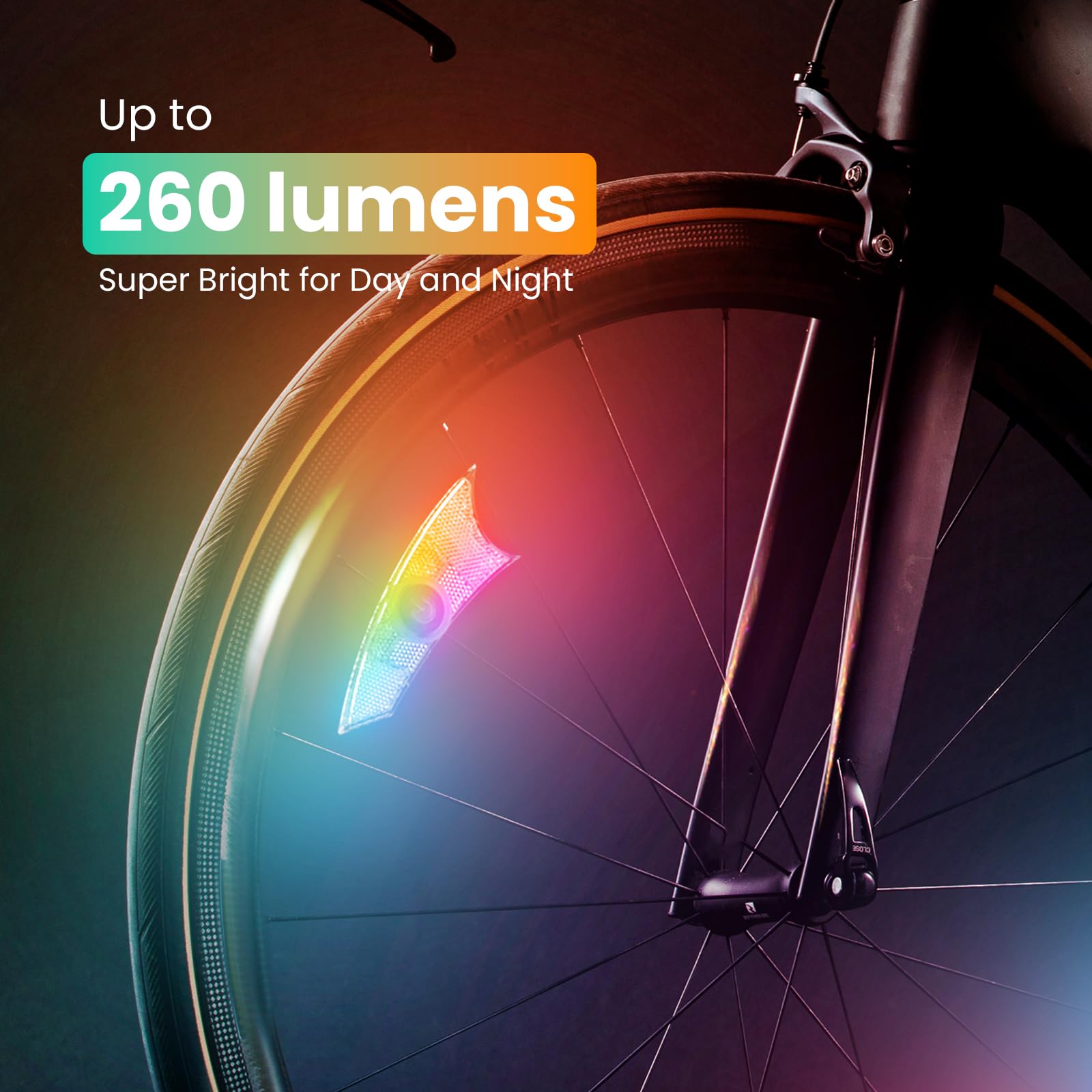 4 Pack LED Bike Wheel Lights - Ultra Bright Bicycle Spoke Lights with 8 Modes, IPX5 Waterproof, Multi-Color Cycling Lights (2 Yellow/Blue + 2 Yellow/Pink) - Includes Batteries for Night Riding Safety & Fun Outdoor Cycling Accessories