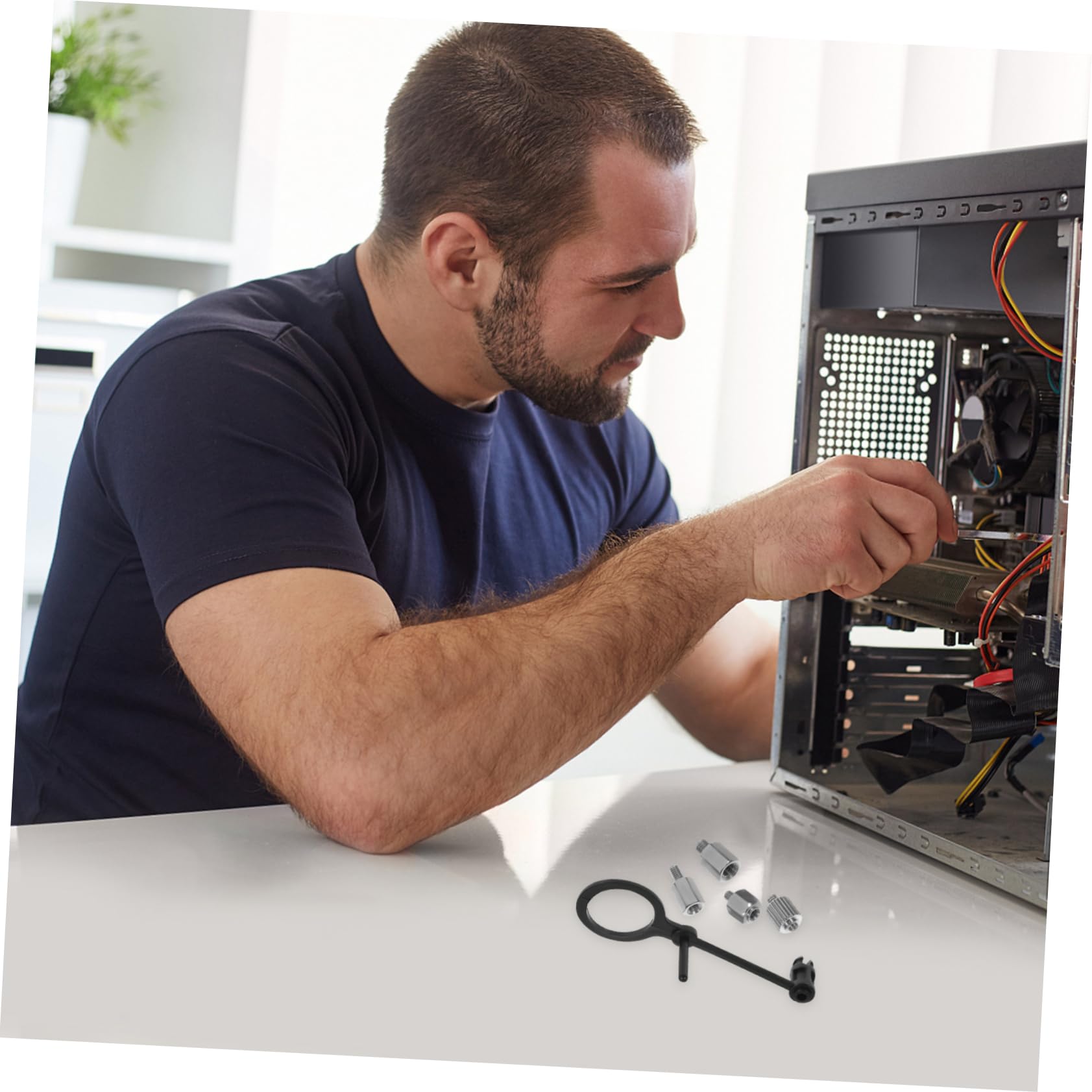 Jojofuny 5 Sets Universal Motherboard Mounting Screws & SSD Screw Kit - Computer Hardware Accessories for PC Builders, DIY Enthusiasts - Perfect for PC Assembly, Laptop Repair, and SSD Installation