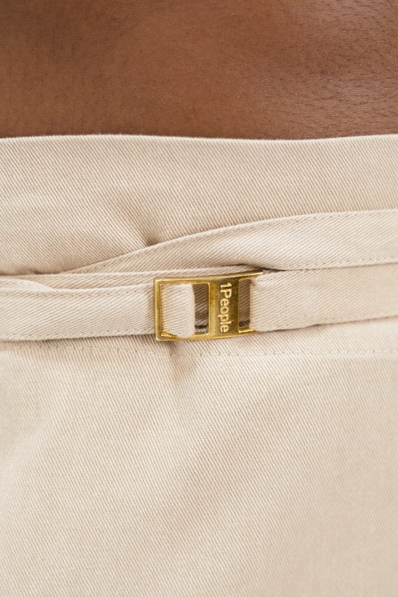 Florence Organic Cotton Wide Leg Pants for Women - Comfortable High Waisted Linen Pants | Sand Beige | Perfect for Yoga, Travel & Casual Wear