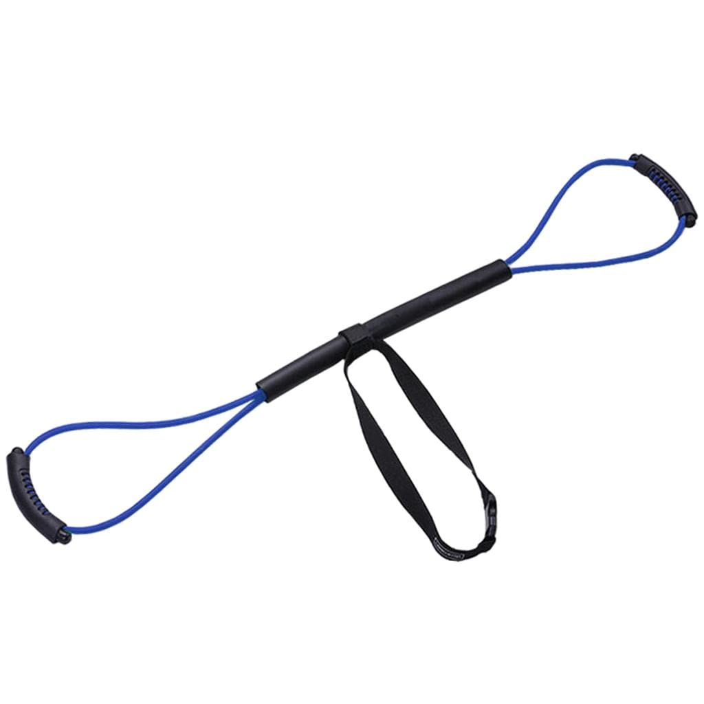 Yotijay 25 lbs Resistance Bands for Boxing, Strength Training, Muay Thai & Karate - Speed & Agility Workout Strap for Indoor Exercise, Home Gym & Martial Arts Training (Blue)