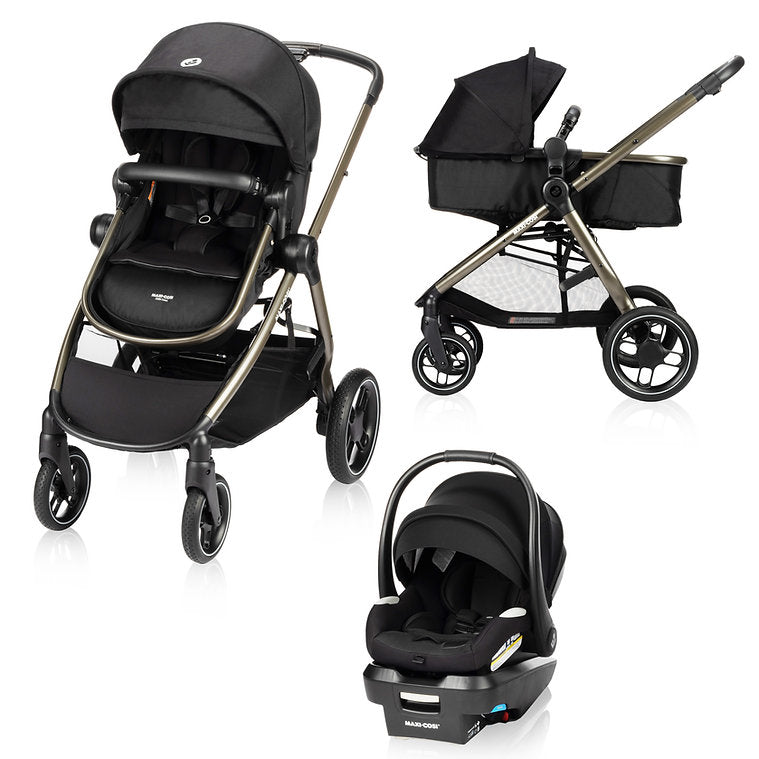 Maxi Cosi Zelia Luxe Travel System - Lightweight Stroller & Infant Car Seat Combo for Safe & Convenient Travel | Perfect for Newborns, Toddlers & On-the-Go Parents | Ideal for Shopping, Travel & Daily Outings