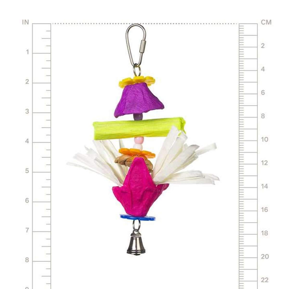 Prevue Pet Playfuls Whirly Bird Action Toy for Parrots & Small Birds - Interactive Spinning Bird Toy for Mental Stimulation & Exercise - Perfect for Playtime & Cage Enrichment (Model 62620)